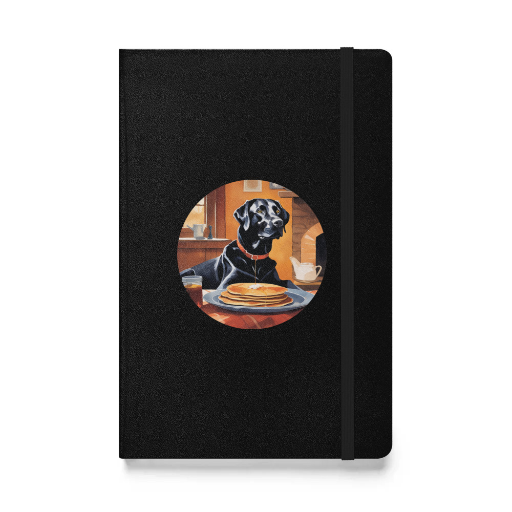 PugMug Custom Black Labrador Retriever Hardcover Bound Notebook