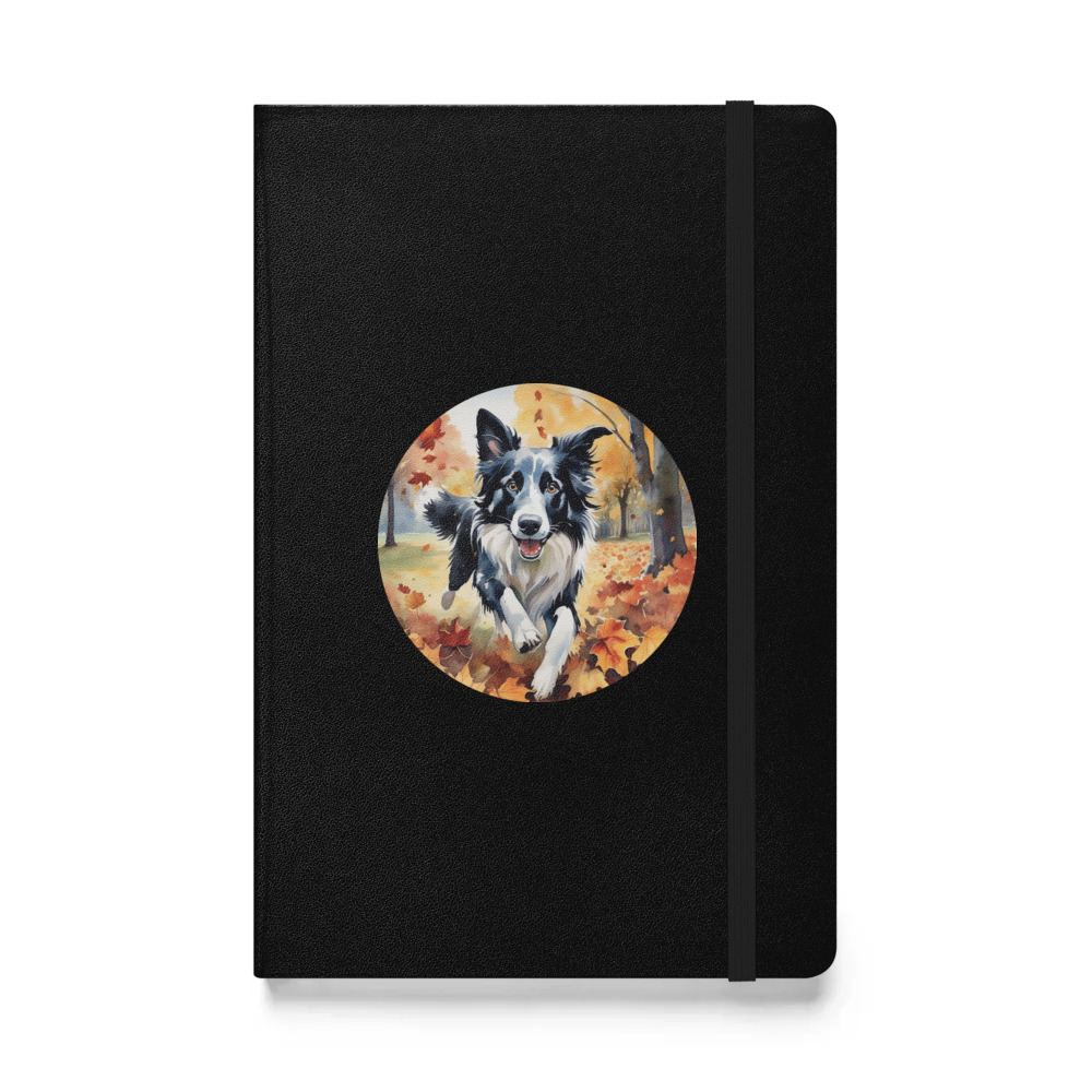 PugMug Custom Border Collie Hardcover Bound Notebook