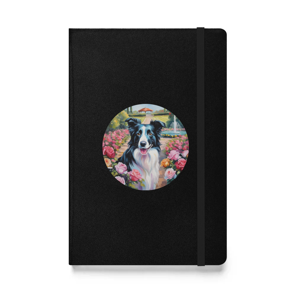 PugMug Custom Border Collie Hardcover Bound Notebook