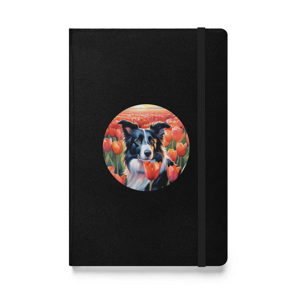 PugMug Custom Border Collie Hardcover Bound Notebook