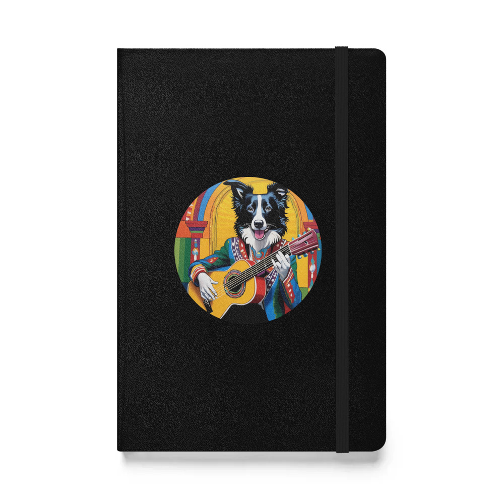 PugMug Custom Border Collie Hardcover Bound Notebook