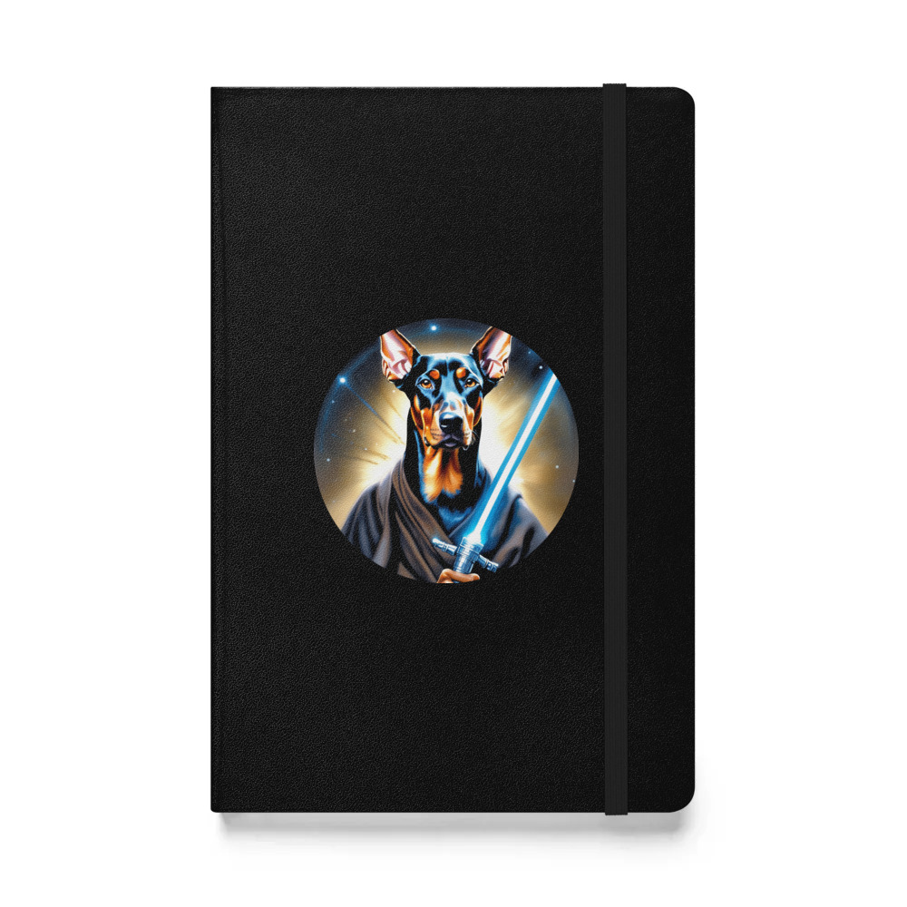 PugMug Custom Doberman Pinscher Hardcover Bound Notebook