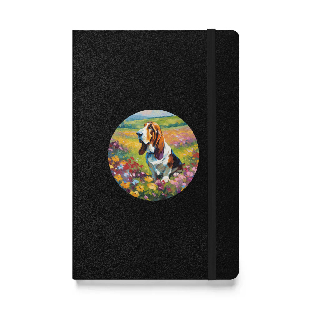 PugMug Custom Basset Hound Hardcover Bound Notebook