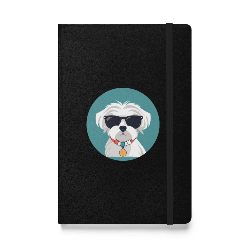 PugMug Custom Maltese Dog Hardcover Bound Notebook