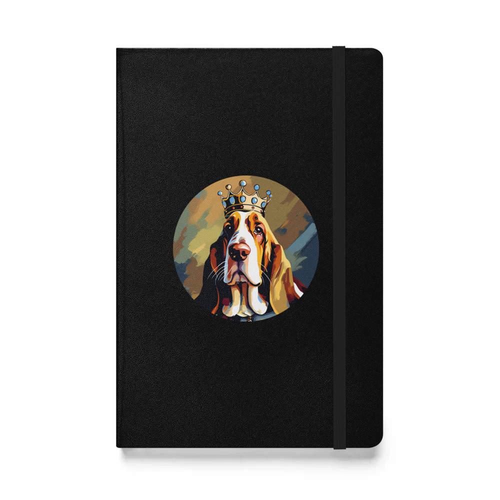 PugMug Custom Basset Hound Hardcover Bound Notebook