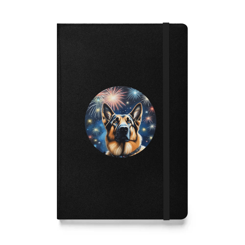 PugMug Custom German Shepherd Dog Hardcover Bound Notebook