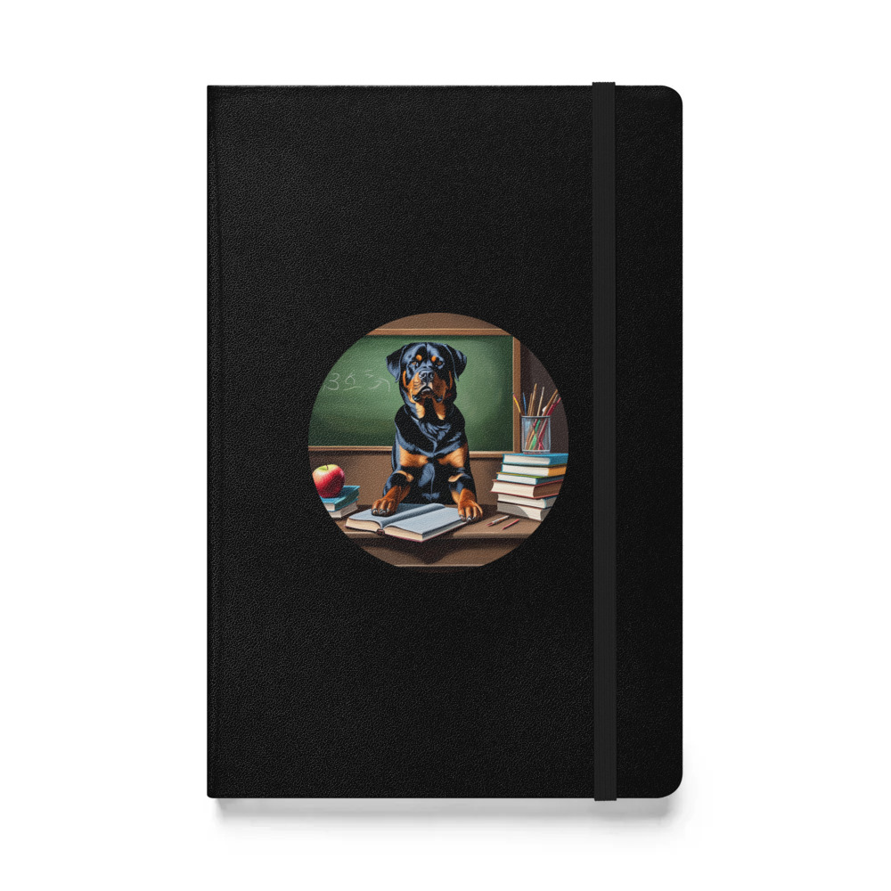 PugMug Custom Rottweiler Hardcover Bound Notebook