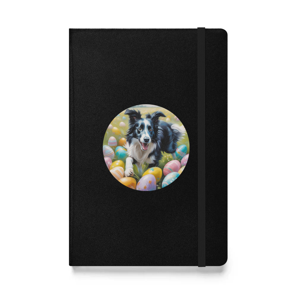 PugMug Custom Border Collie Hardcover Bound Notebook