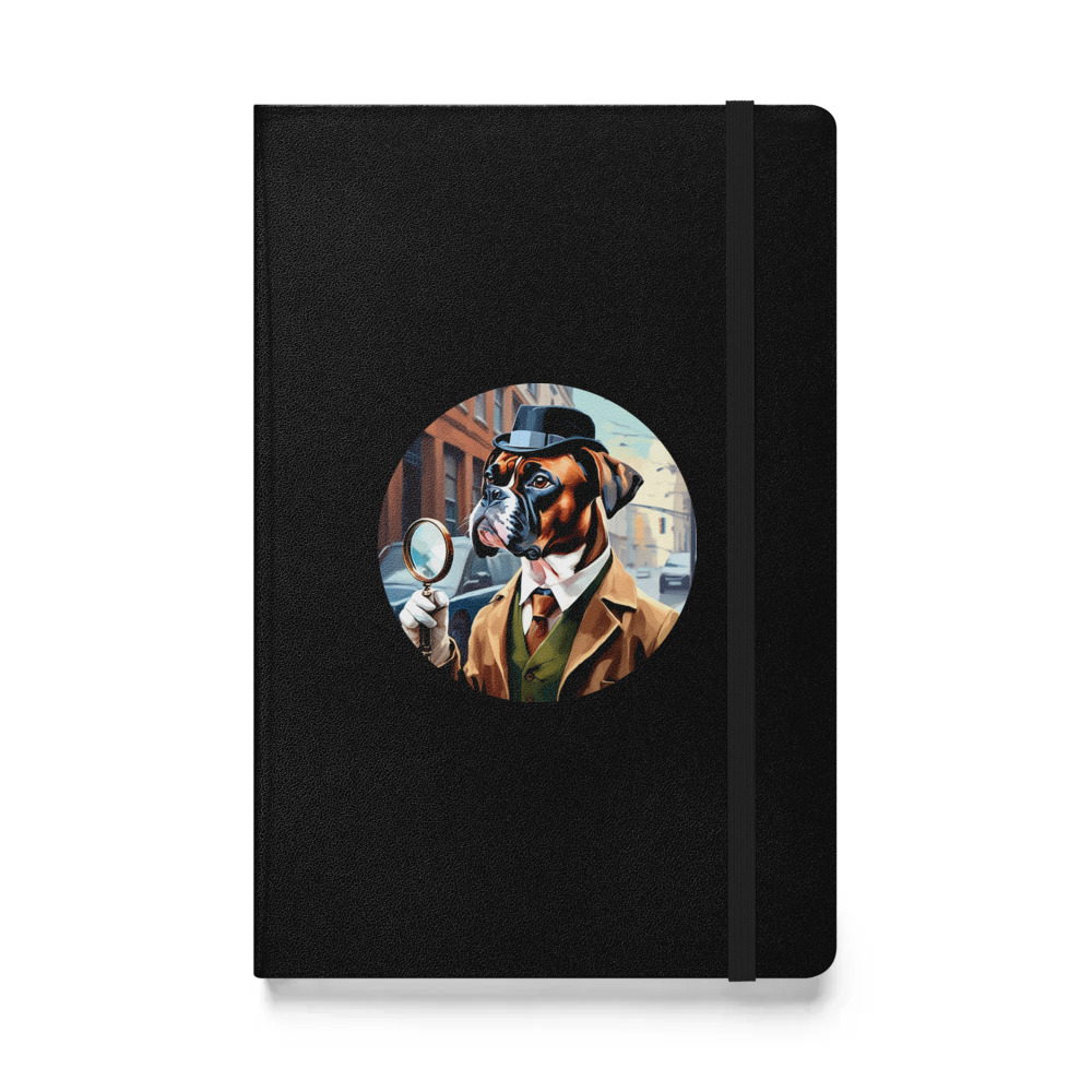 PugMug Custom Boxer Dog Hardcover Bound Notebook