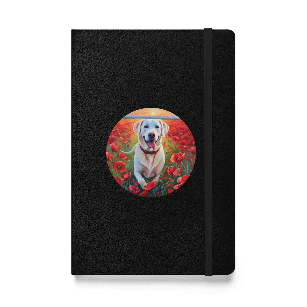 PugMug Custom White Labrador Retriever Hardcover Bound Notebook