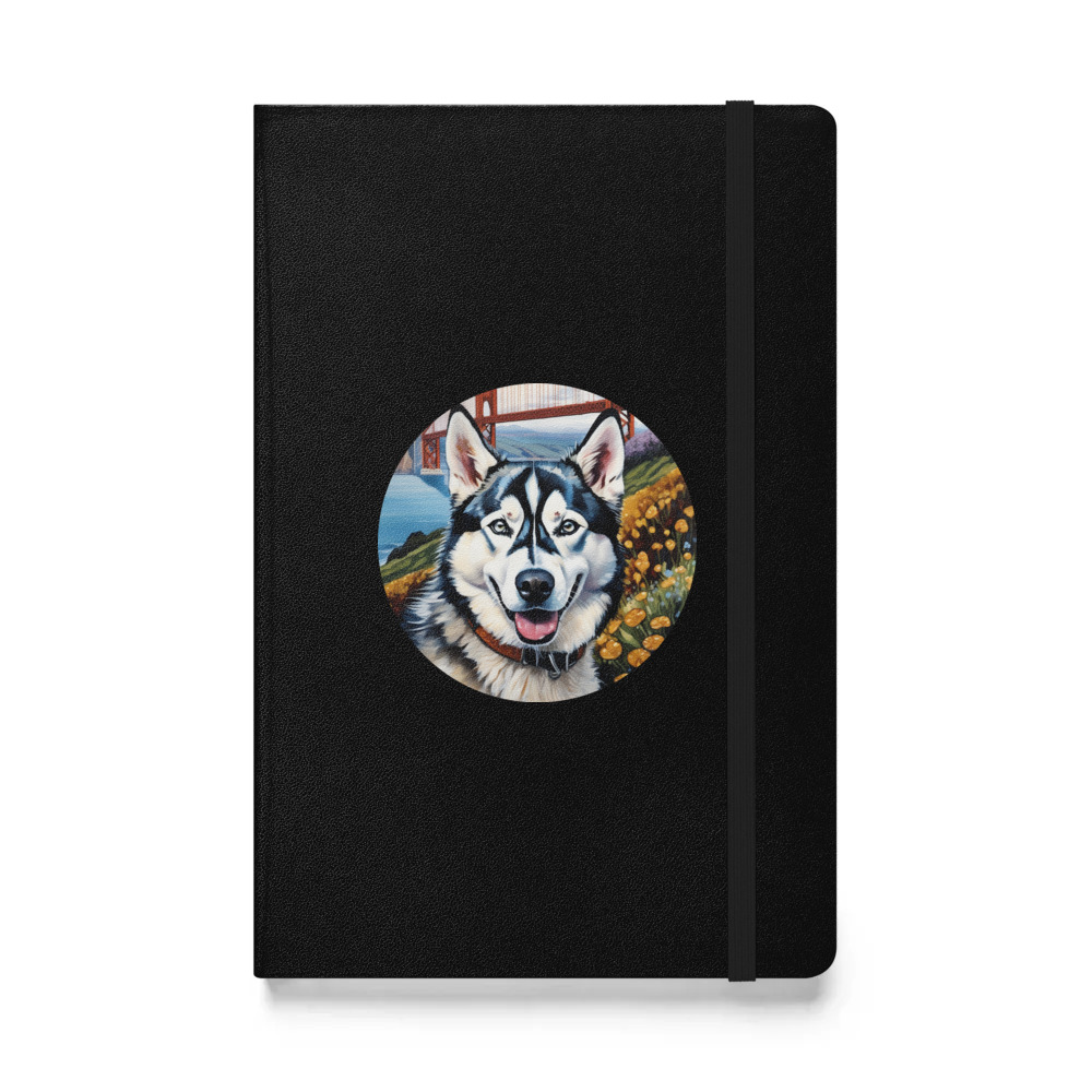 PugMug Custom Siberian Husky Hardcover Bound Notebook