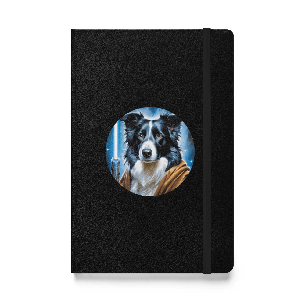 PugMug Custom Border Collie Hardcover Bound Notebook