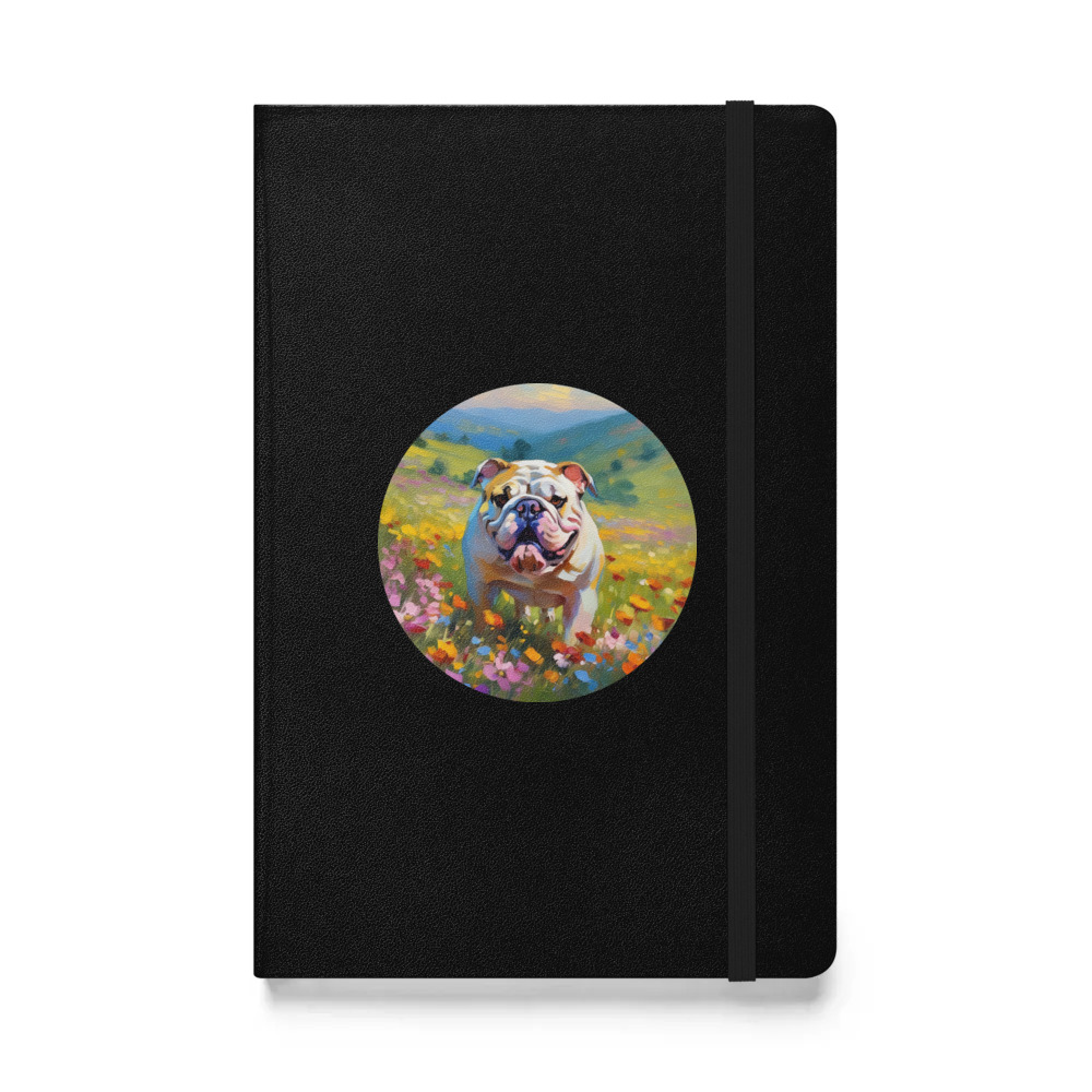 PugMug Custom Bulldog Hardcover Bound Notebook