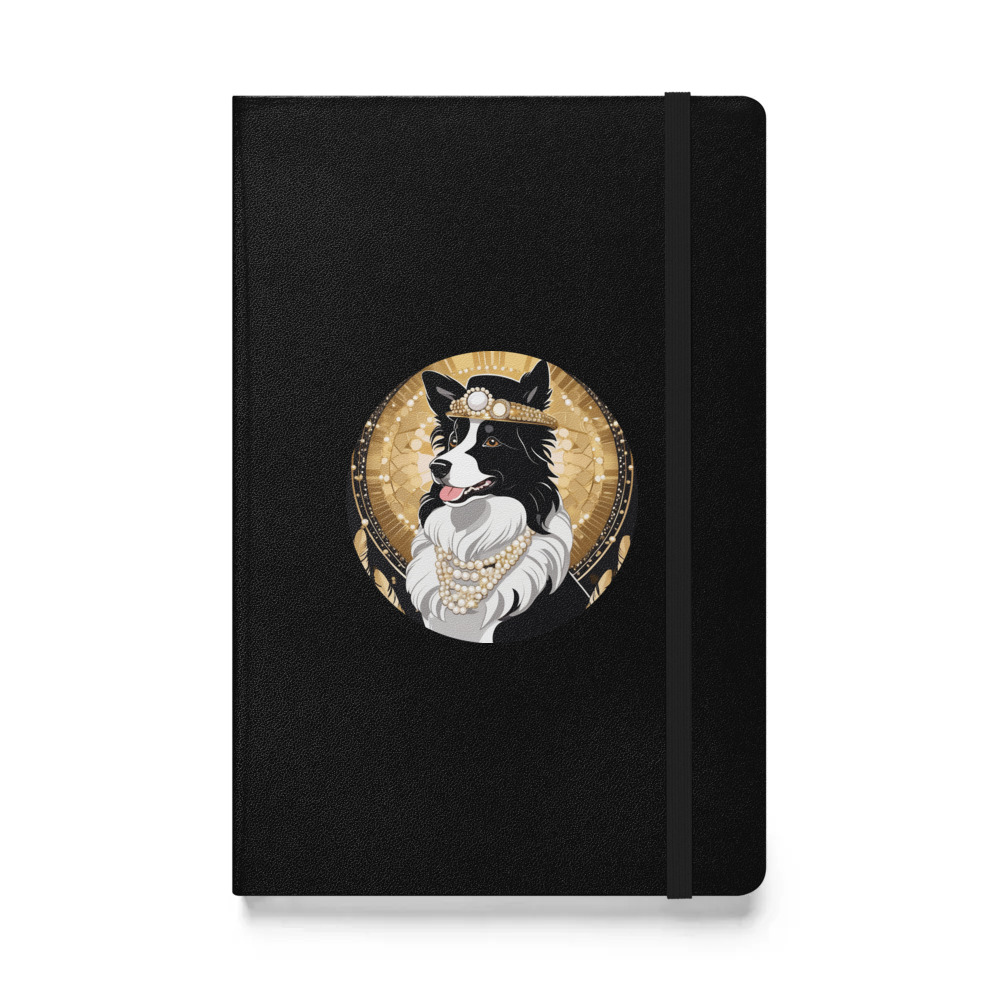 PugMug Custom Border Collie Hardcover Bound Notebook