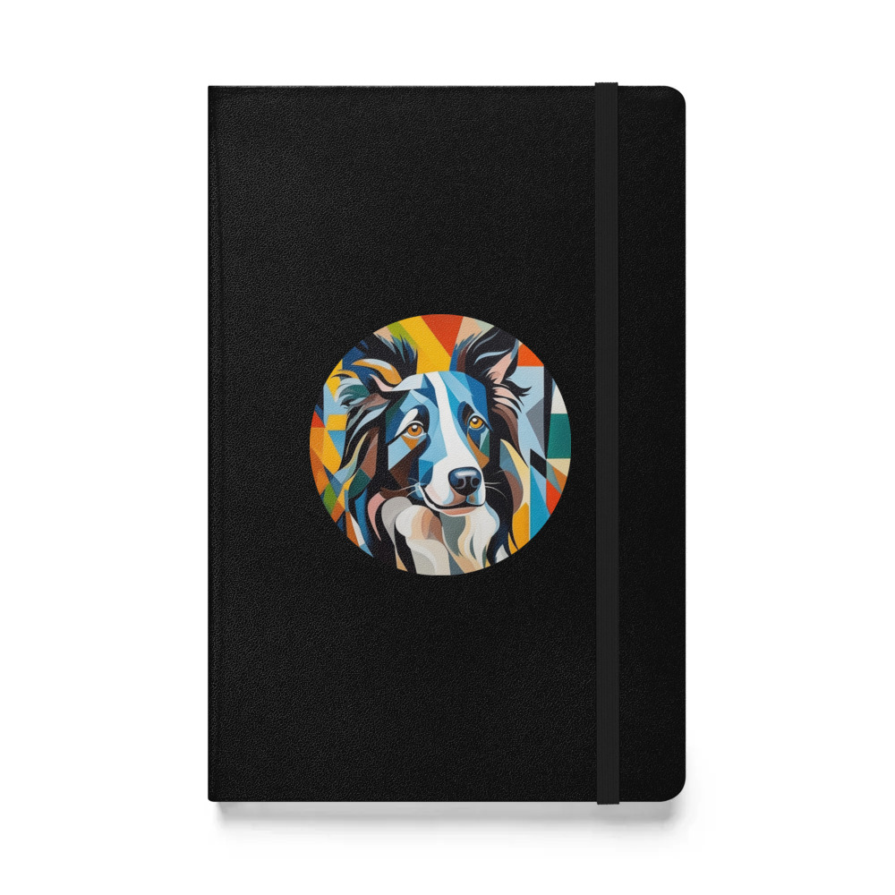 PugMug Custom Border Collie Hardcover Bound Notebook