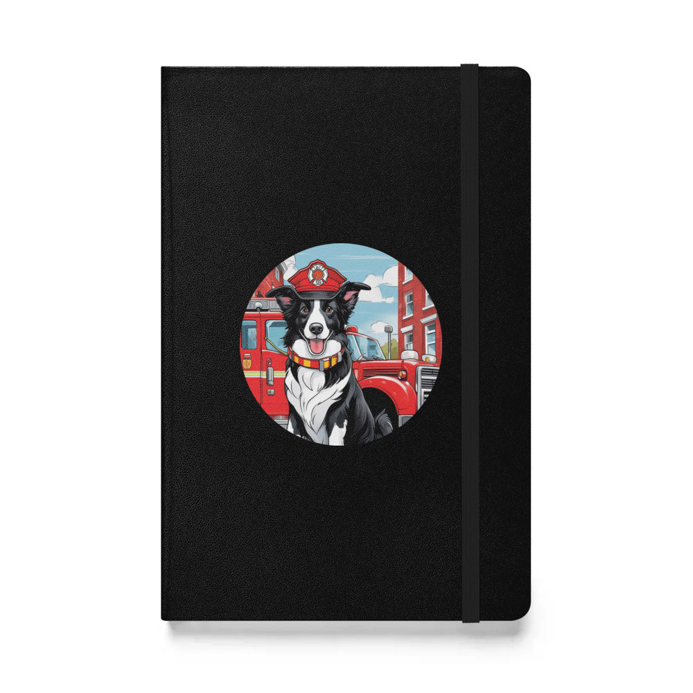 PugMug Custom Border Collie Hardcover Bound Notebook