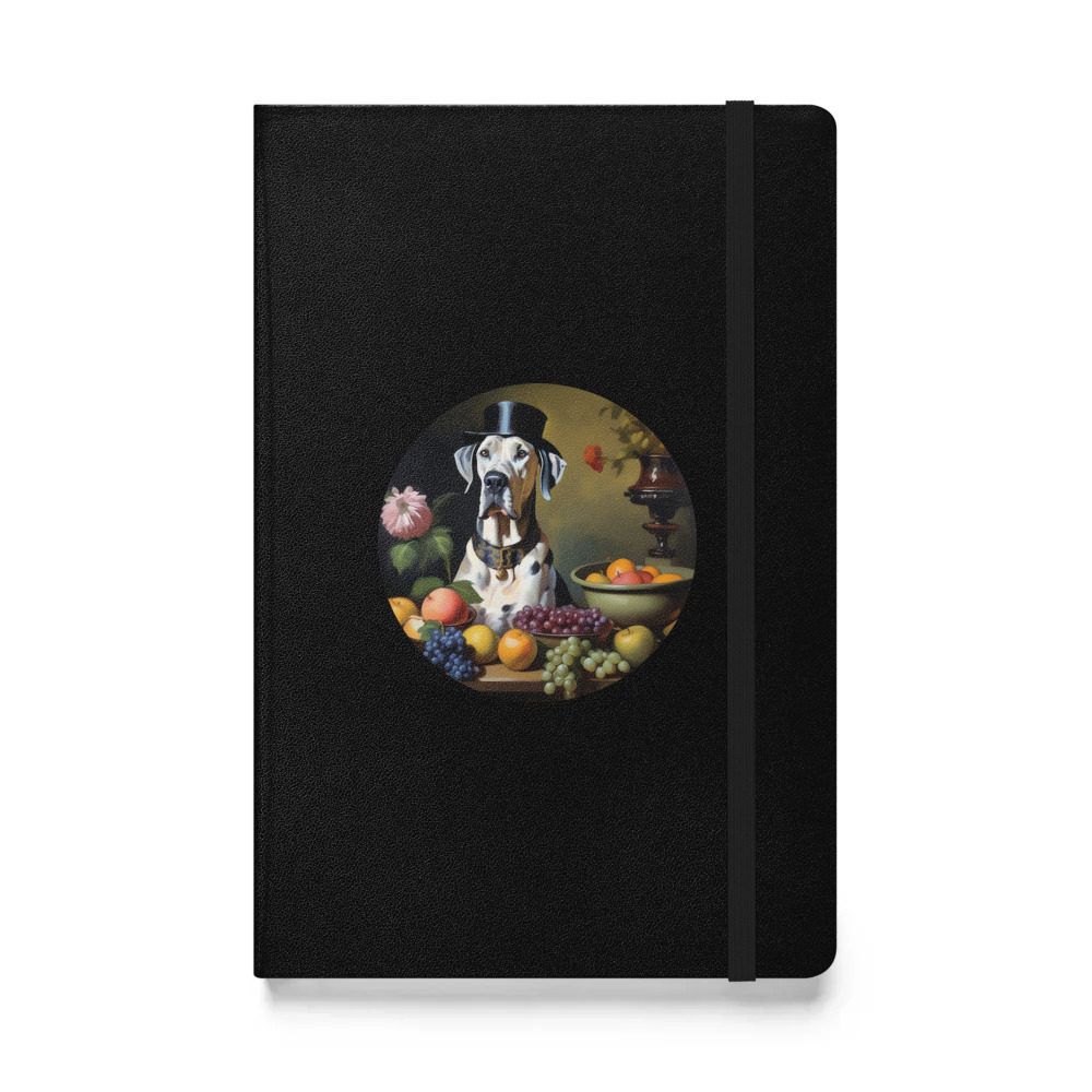 PugMug Custom Great Dane Hardcover Bound Notebook