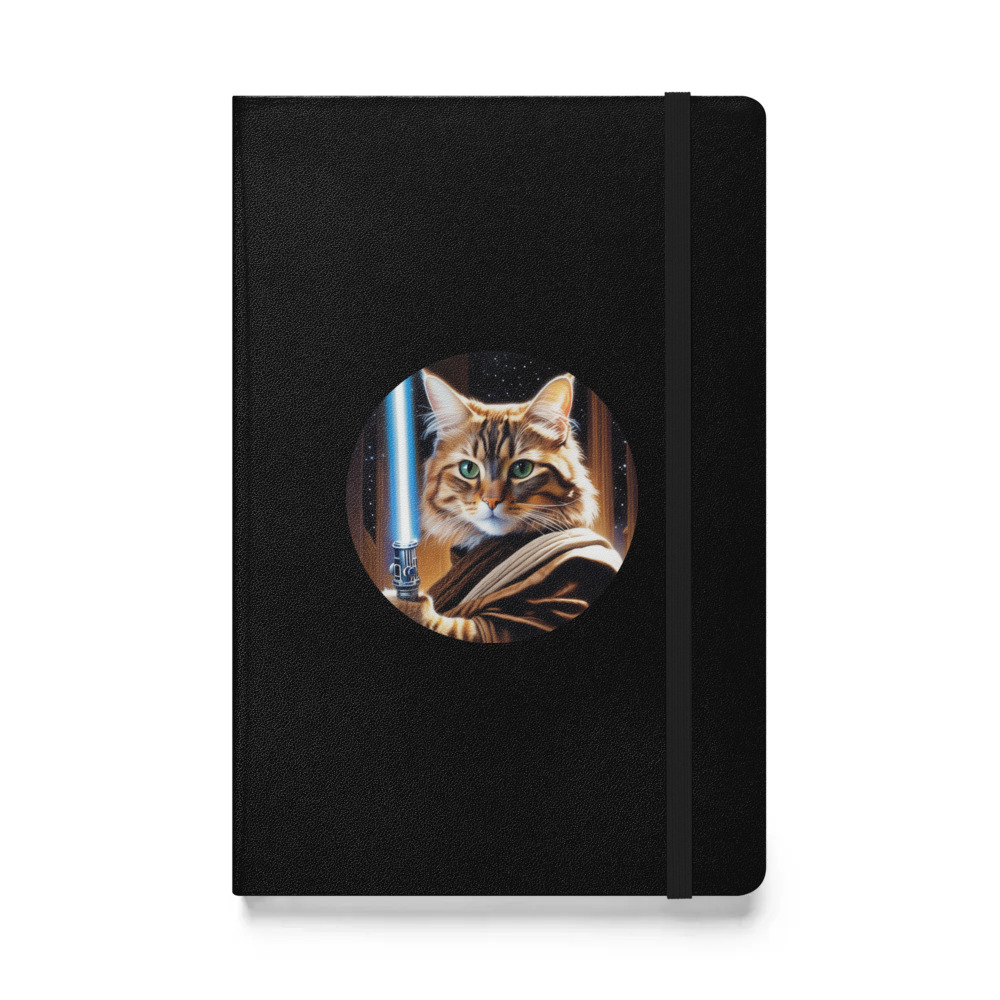 PugMug Custom Tabby Companion Cat Hardcover Bound Notebook