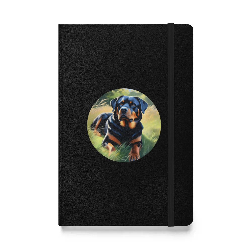 PugMug Custom Rottweiler Hardcover Bound Notebook