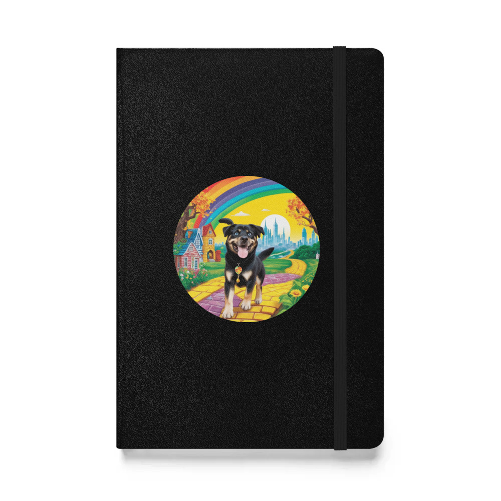 PugMug Custom Blue Hardcover Bound Notebook