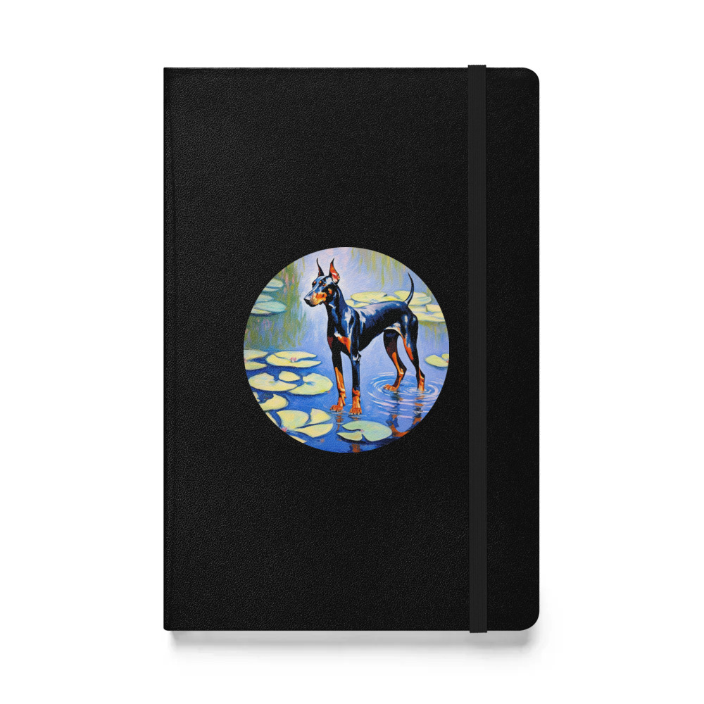 PugMug Custom Doberman Pinscher Hardcover Bound Notebook