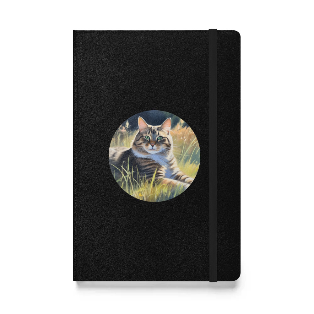 PugMug Custom Tabby Companion Cat Hardcover Bound Notebook