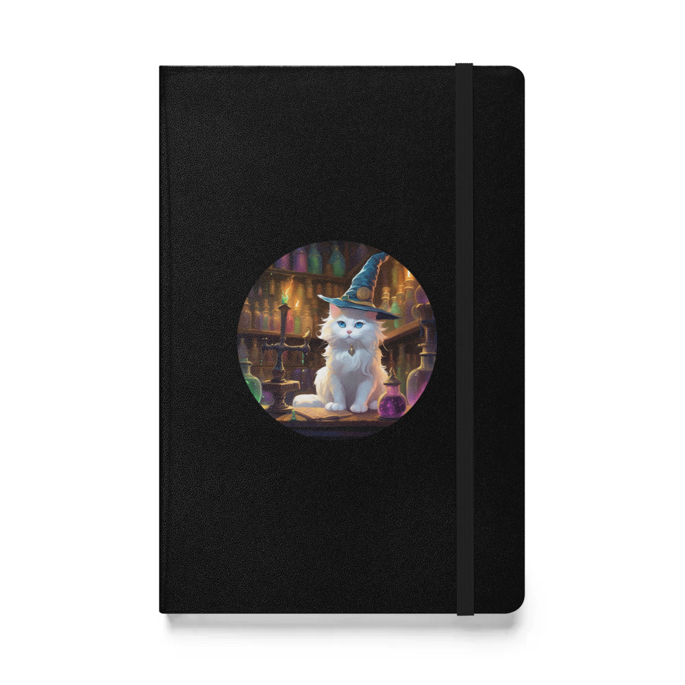 PugMug Custom White Ragdoll Cat Hardcover Bound Notebook