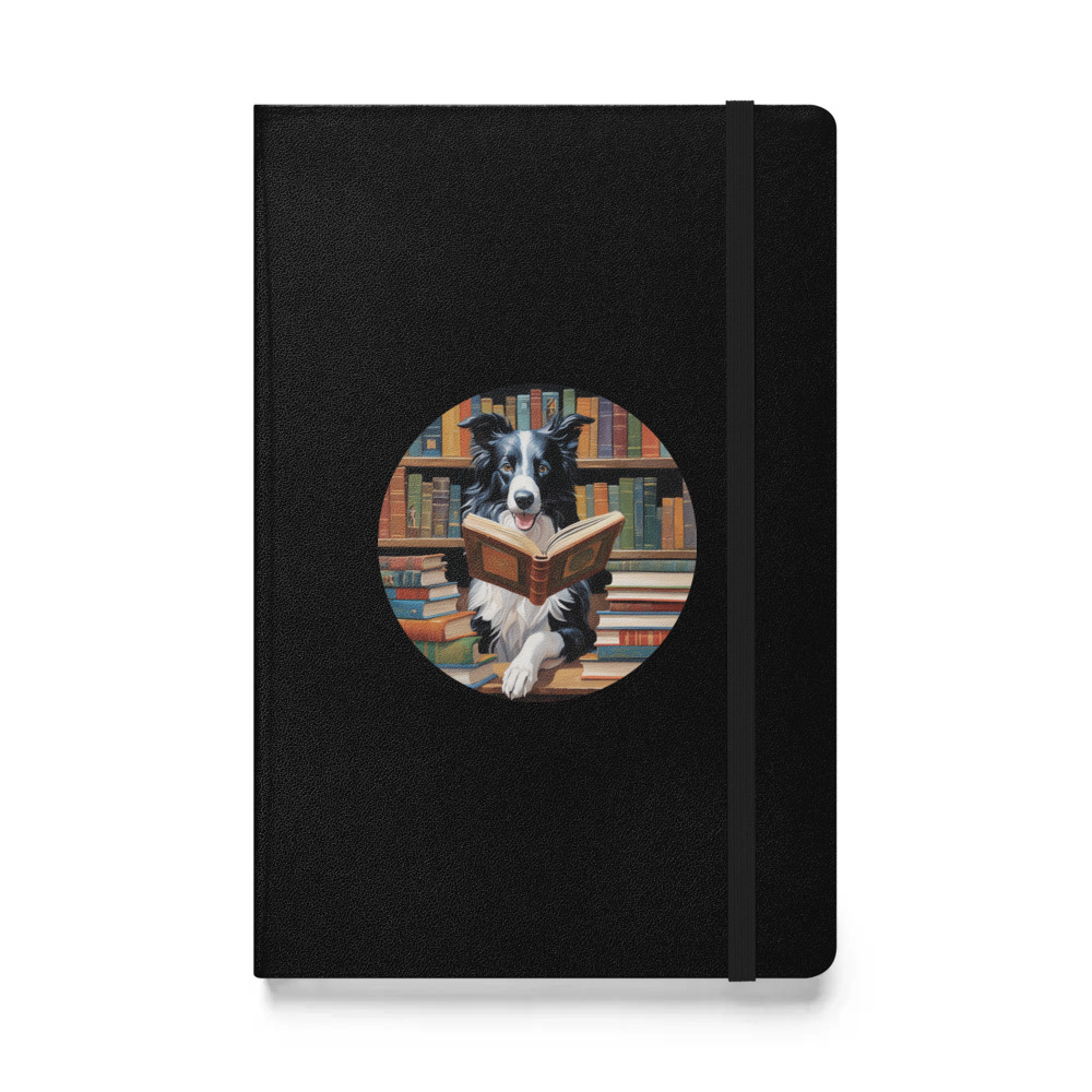 PugMug Custom Border Collie Hardcover Bound Notebook