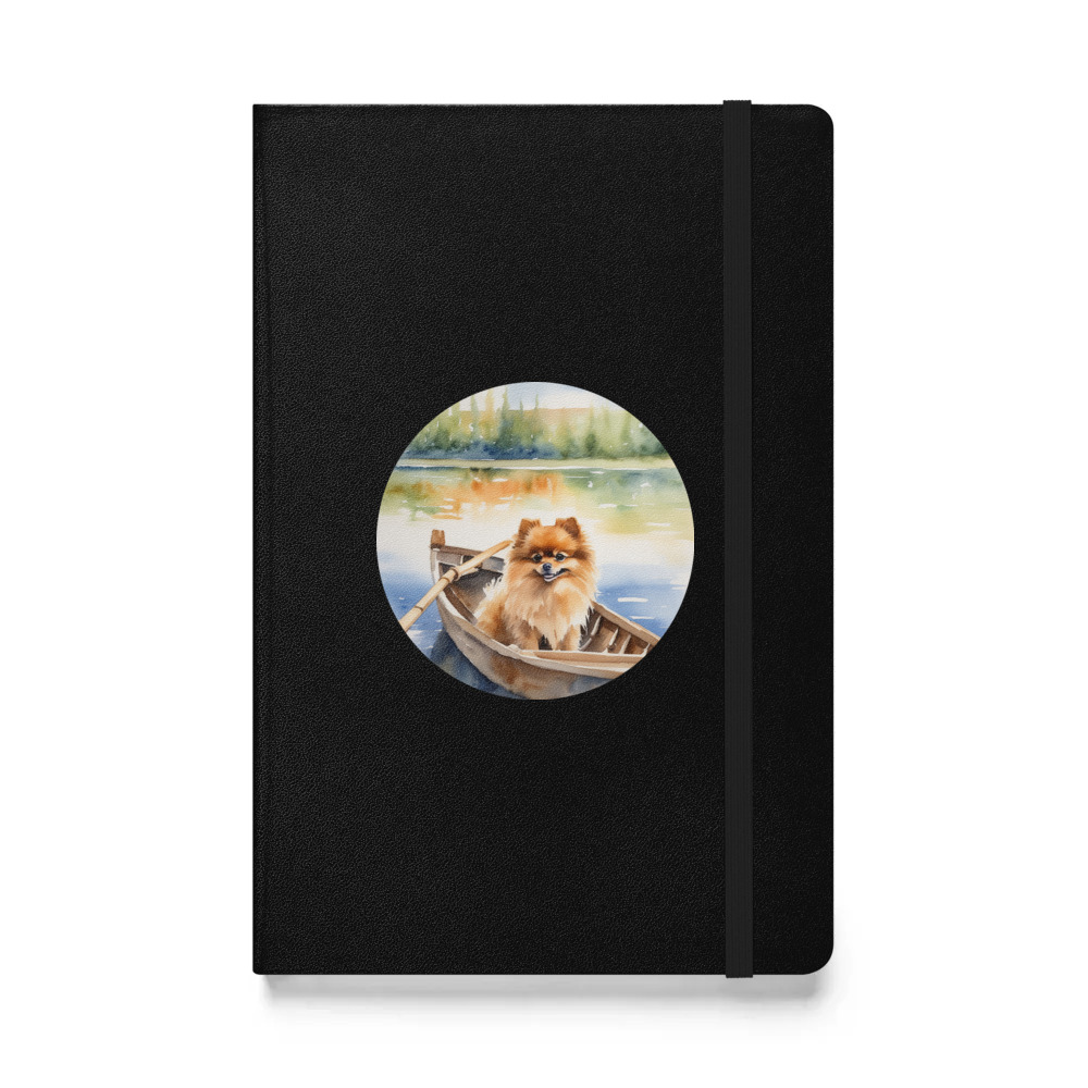 PugMug Custom Tan Pomeranian Hardcover Bound Notebook