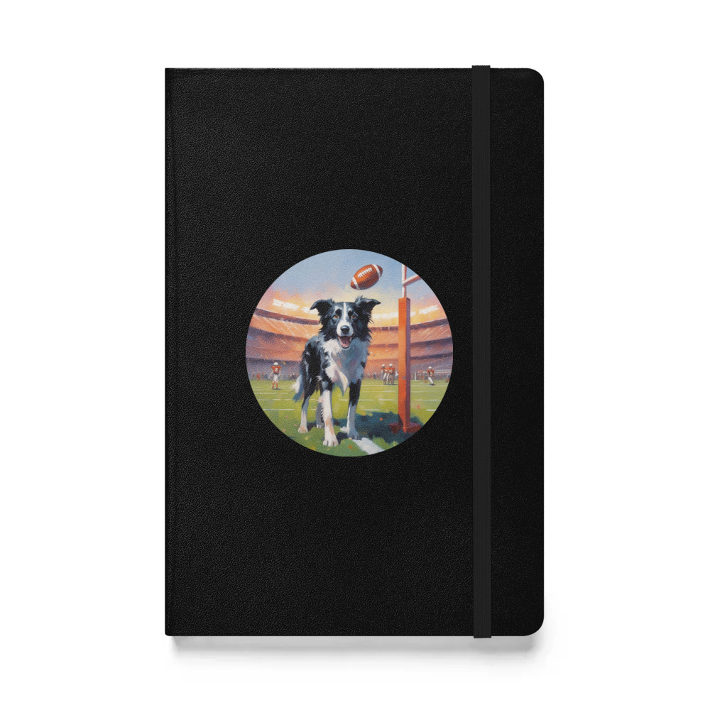 PugMug Custom Border Collie Hardcover Bound Notebook