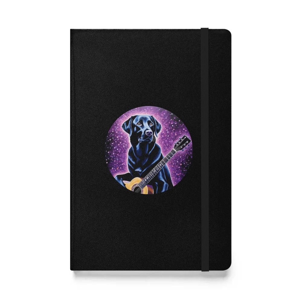 PugMug Custom Black Labrador Retriever Hardcover Bound Notebook
