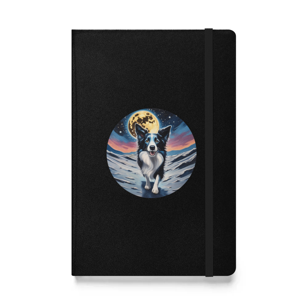 PugMug Custom Border Collie Hardcover Bound Notebook