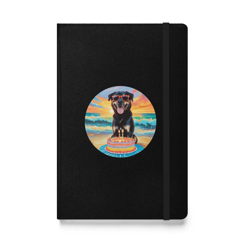 PugMug Custom Blue Hardcover Bound Notebook