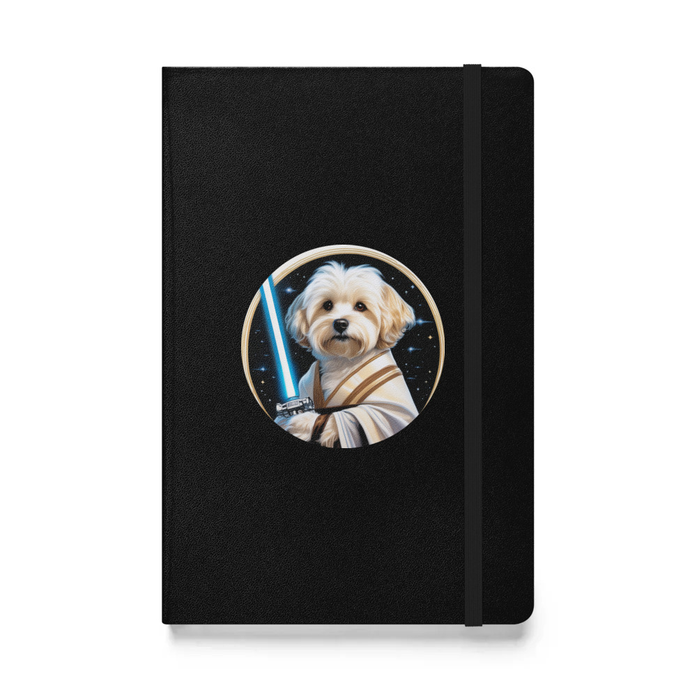 PugMug Custom White Havanese Dog Hardcover Bound Notebook