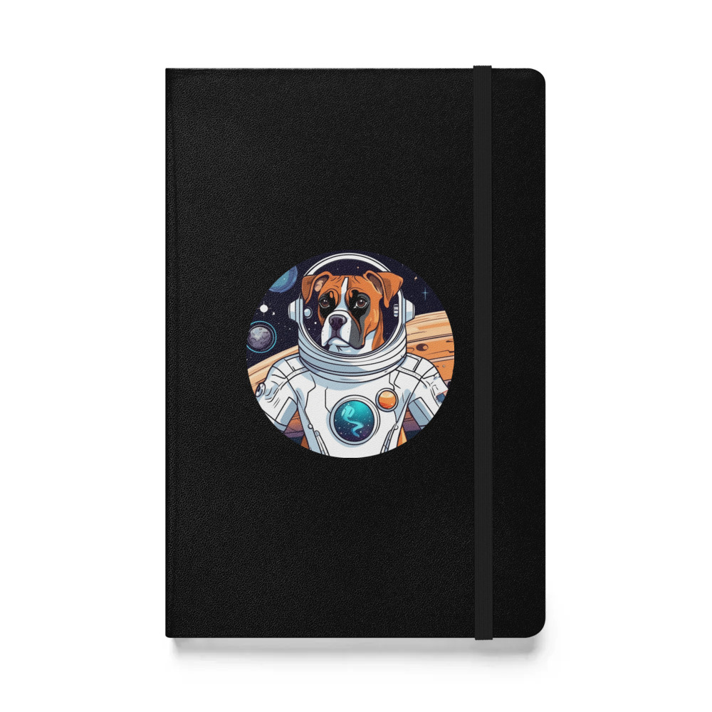 PugMug Custom Boxer Dog Hardcover Bound Notebook