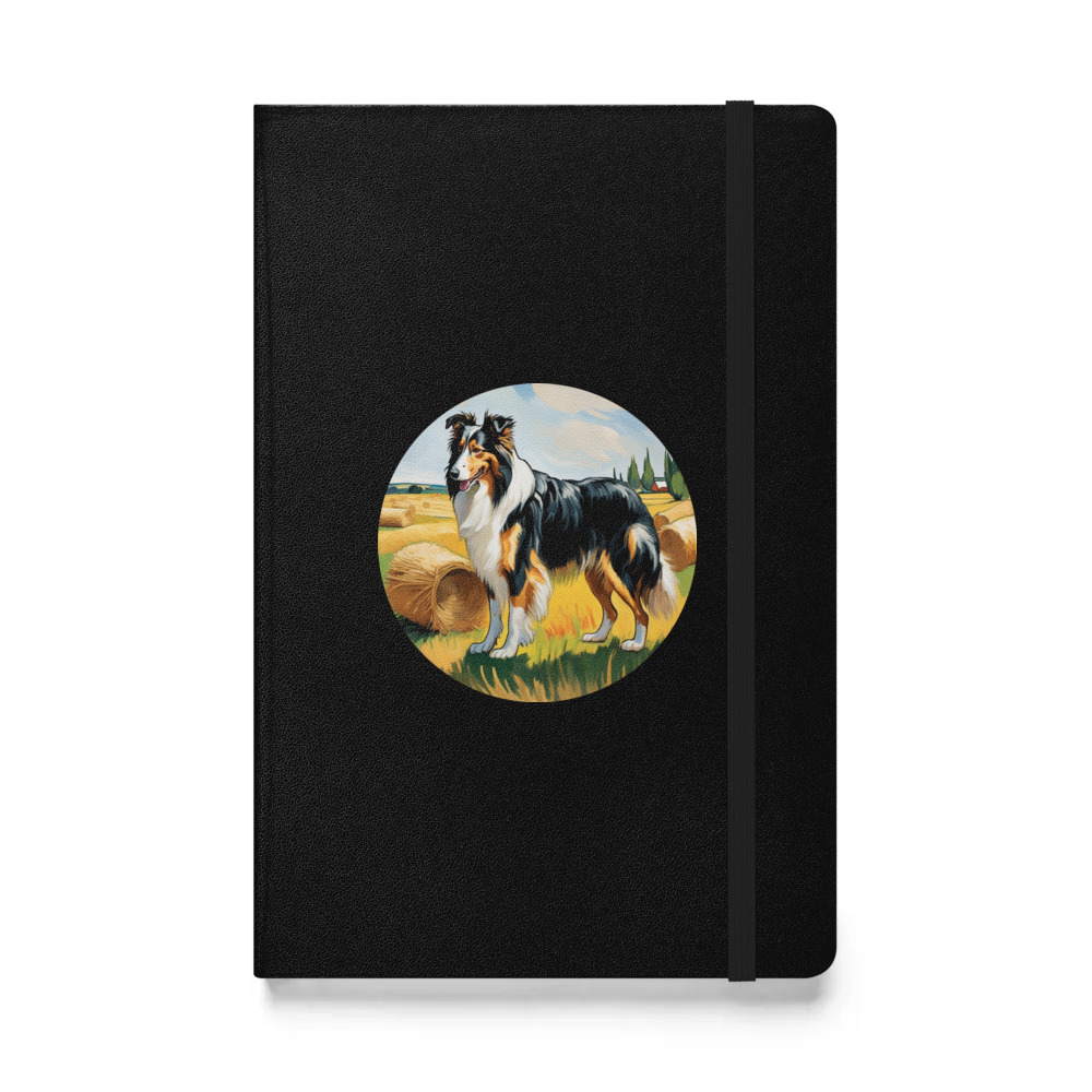 PugMug Custom Collie Hardcover Bound Notebook