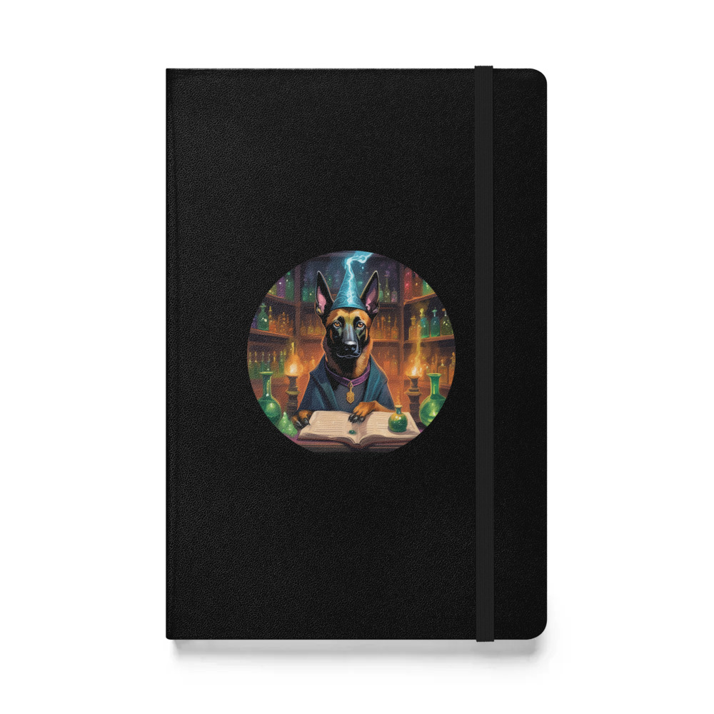 PugMug Custom Belgian Malinois Hardcover Bound Notebook