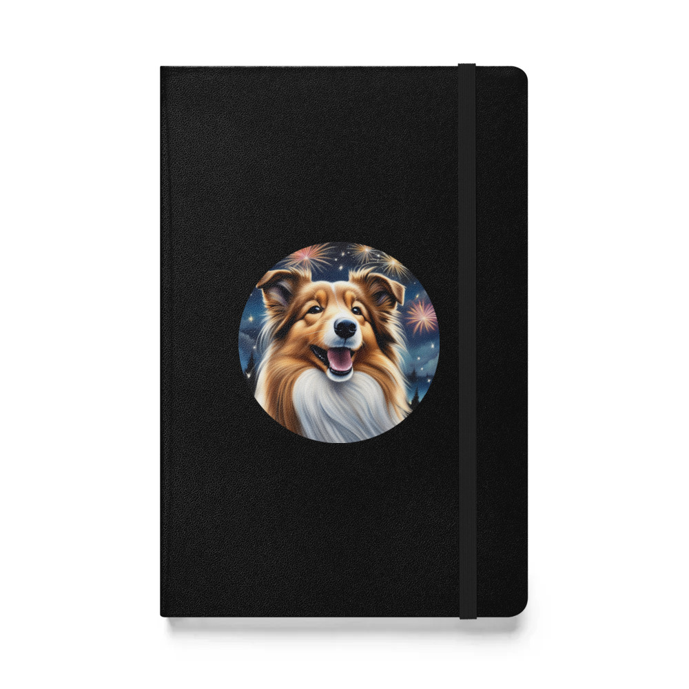 PugMug Custom Shetland Sheepdog Hardcover Bound Notebook