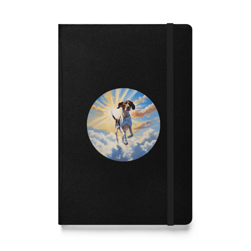 PugMug Custom Pointer Dog Hardcover Bound Notebook