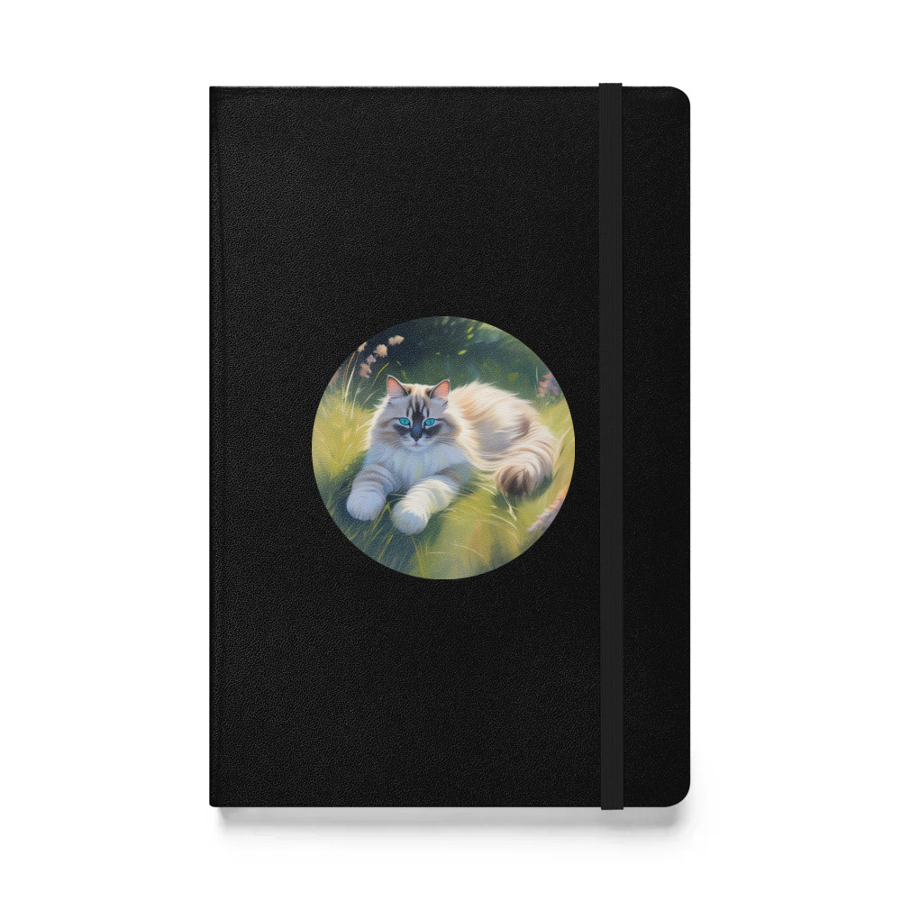 PugMug Custom Tabby Ragdoll Cat Hardcover Bound Notebook