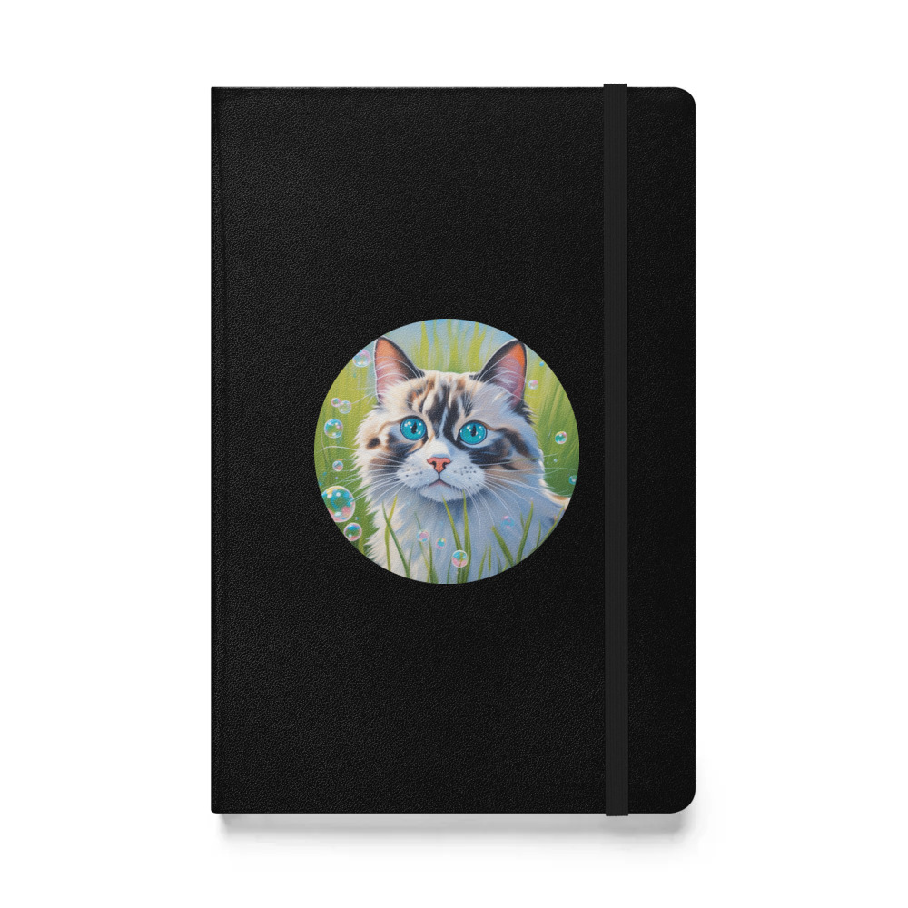 PugMug Custom Tabby Ragdoll Cat Hardcover Bound Notebook