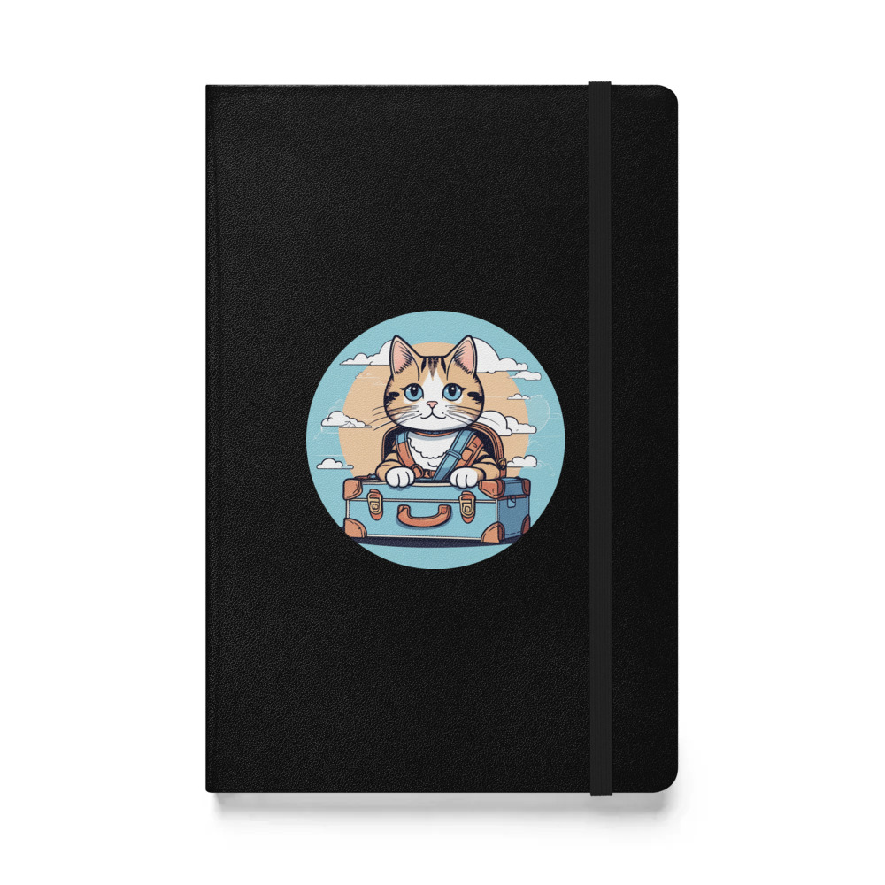 PugMug Custom Tabby Companion Cat Hardcover Bound Notebook