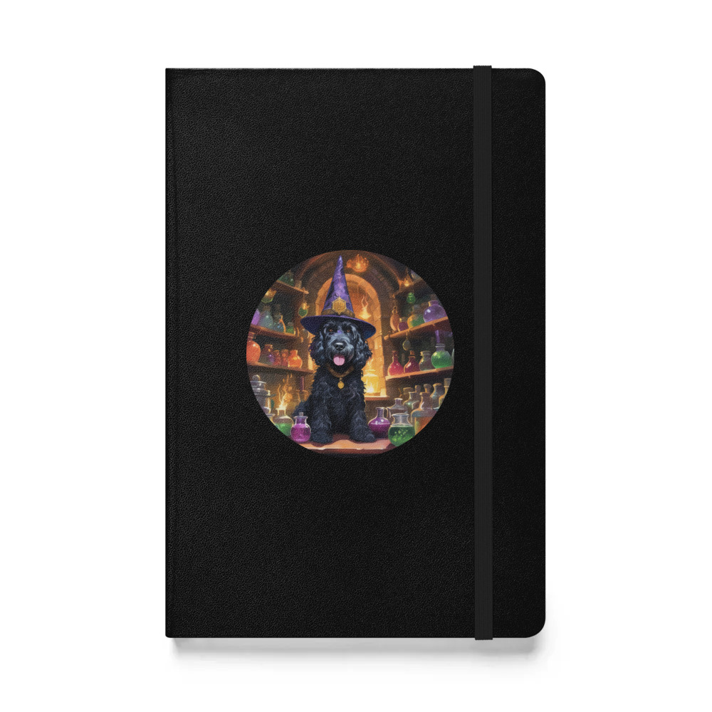PugMug Custom Portuguese Water Dog Hardcover Bound Notebook
