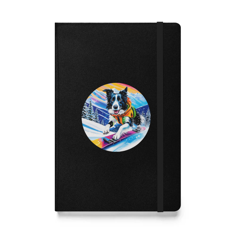 PugMug Custom Border Collie Hardcover Bound Notebook