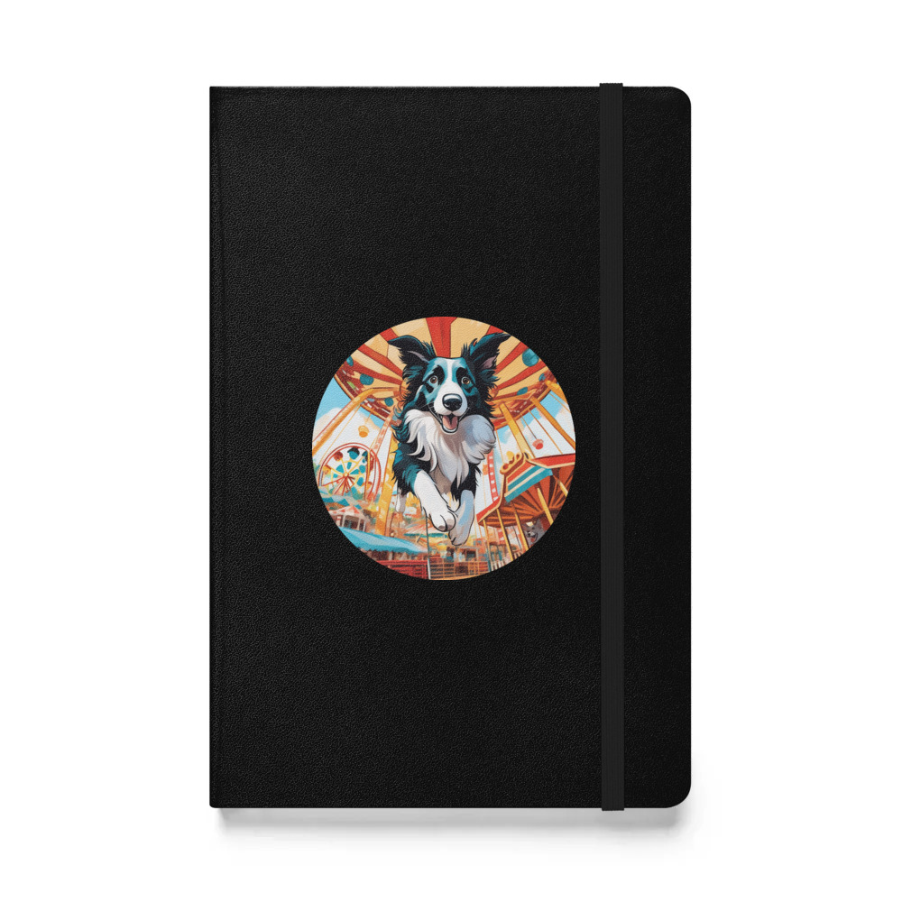 PugMug Custom Border Collie Hardcover Bound Notebook