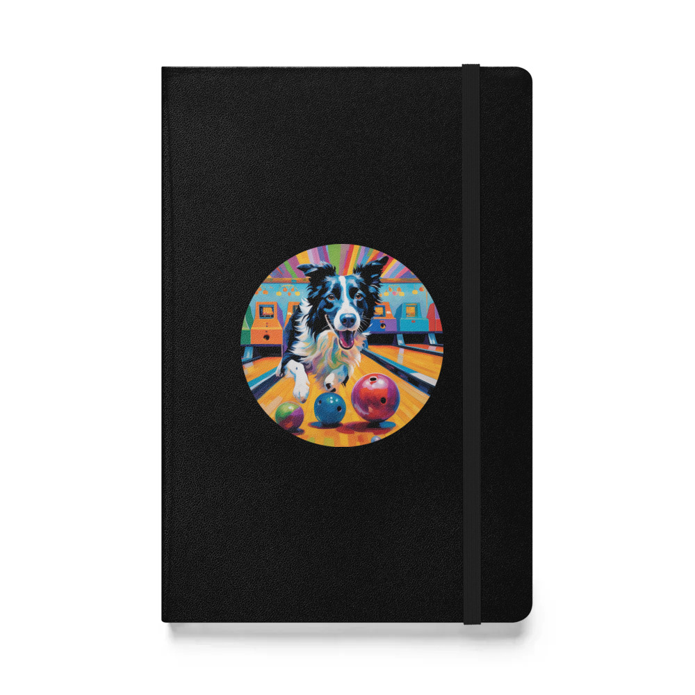 PugMug Custom Border Collie Hardcover Bound Notebook