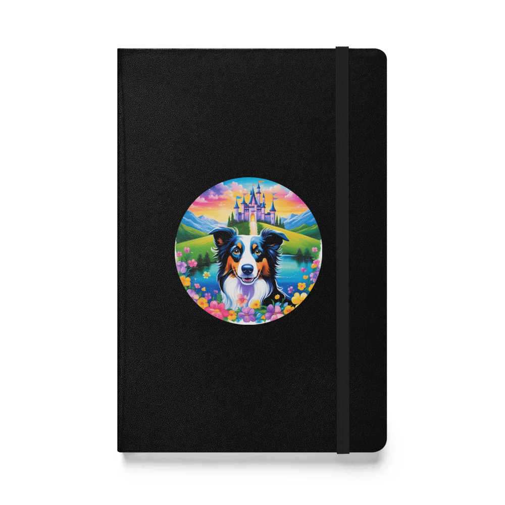 PugMug Custom Border Collie Hardcover Bound Notebook