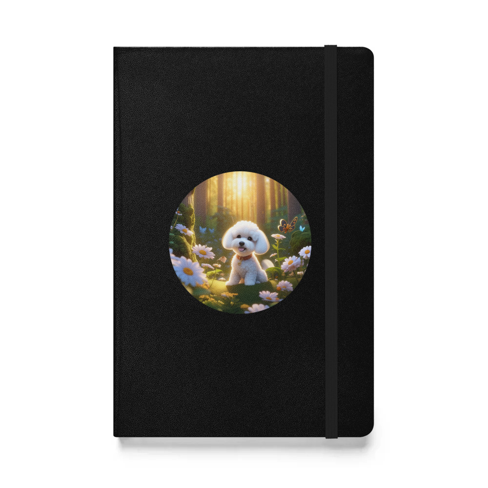 PugMug Custom Bichons Frise Hardcover Bound Notebook
