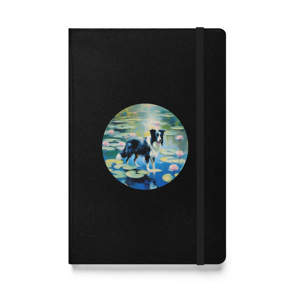 PugMug Custom Border Collie Hardcover Bound Notebook