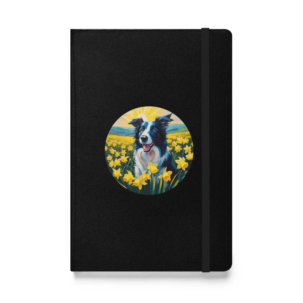 PugMug Custom Border Collie Hardcover Bound Notebook